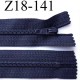 fermeture zip de marque longueur 18 cm couleur bleu marine foncé largeur 2.5 cm non séparable glissière nylon largeur 4 mm