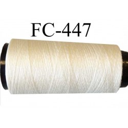 Cone fil  mousse soie et polyester fil n° 210 très fin et fragile couleur naturel soie longueur 1000 mètres bobiné en France