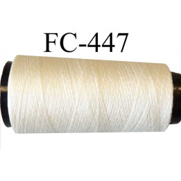 Cone fil  mousse soie et polyester fil n° 210 très fin et fragile couleur naturel soie longueur 5000 mètres bobiné en France