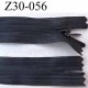 Fermeture zip invisible longueur 30 cm couleur noir non séparable largeur 2.2 cm glissière zip nylon largeur 4 mm