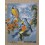 canevas 30X40 FABRICATION FRANCAISE finition retouché a la main artisanale thème les 3 oiseaux dimension 30cm x 40cm 100 % coton