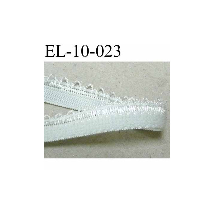 élastique picot dentelle plat largeur 10 mm couleur gris vert largeur de bande 7 mm largeur de dentelle boucle 3 mm très beau