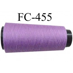 CONE de fil Polyester fil n° 120 couleur violine lilas longueur de 1000 mètres bobiné en France