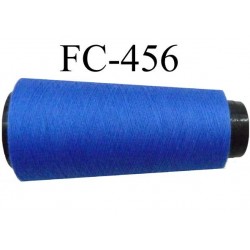 CONE de fil Polyester fil n° 120 couleur bleu lumineux longueur de 5000 mètres bobiné en France