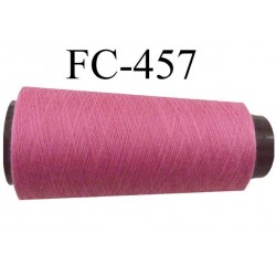 CONE de fil Polyester fil n° 120 couleur vieux rose  longueur de 1000 mètres bobiné en France