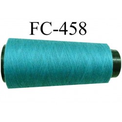 CONE de fil Polyester fil n° 120 couleur vert  longueur de 2000 mètres bobiné en France