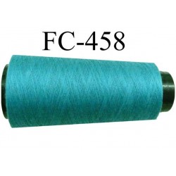 CONE de fil Polyester fil n° 120 couleur vert longueur de 5000 mètres bobiné en France