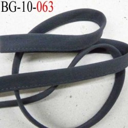 Cache Armature et baleine underwire casing galon couleur gris anthracite largeur 10 mm épaisseur 2 mm prix au mètre