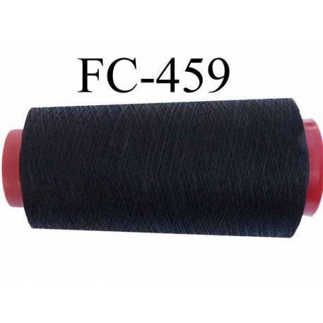 Cone de fil mousse polyester texturé fil n° 110 couleur noir cone de 2000 mètres bobiné en France