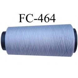 Cone de fil mousse polyamide fil n° 110 / 2 couleur gris Cone de 2000 mètres bobiné en France