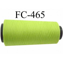 Cone de fil mousse polyamide fil n° 110 / 2 couleur vert anis Cone de 1000 mètres bobiné en France