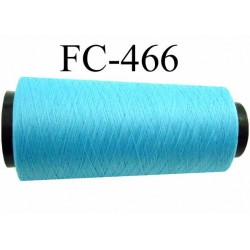 Cone de fil mousse polyamide fil n° 110 / 2 couleur bleu Cone de 2000 mètres bobiné en France