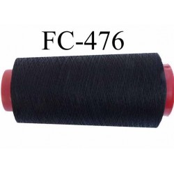 CONE de fil polyester fil n° 30 couleur noir  longueur de 1000 mètres bobiné en France