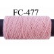  bobine de fil élastique fronceur ou à smock gomme lycra polyamide vieux rose longueur de la bobine 100 mètres diamètre 0.05 mm