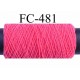  bobine de fil élastique fronceur ou à smock gomme lycra polyamide rose longueur de la bobine 100 mètres diamètre 0.05 mm 