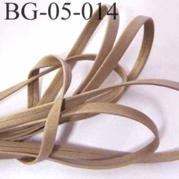 lacette galon ruban à plat  façon cuir ou simili  largeur 5 mm couleur gris beige mastic solide prix au mètre