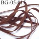 galon ruban lacette à plat façon cuir ou daim agréable au touché et souple largeur 5 mm couleur marron prix au mètre