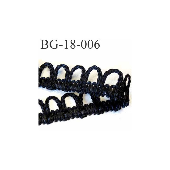 galon ruban boutonnière synthétique largeur 18 mm couleur noir très solide prix au mètre
