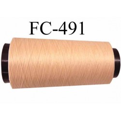 CONE de fil mousse polyamide fil n° 110 / 2 couleur perle rosé longueur de 2000 mètres bobiné en France
