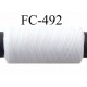 Bobine de fil mousse polyester texturé fil n° 160 couleur naturel longueur 500 mètres bobiné en France