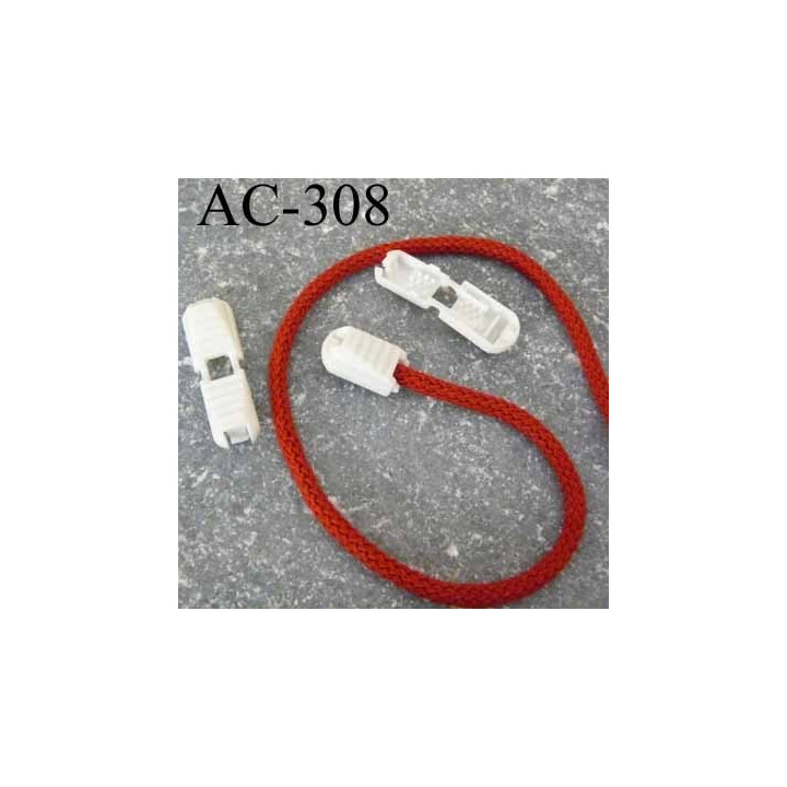 embout de  cordon pliable couleur blanc idéal  pour cordon 3 à 5 mm prix à l'unité