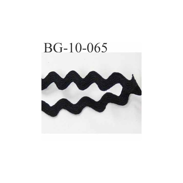 ruban galon croquet serpentine galon plat largeur 10 mm couleur noir prix du mètre