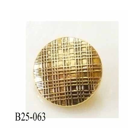 Bouton pvc diamètre 25 mm couleur or doré accroche avec un anneau