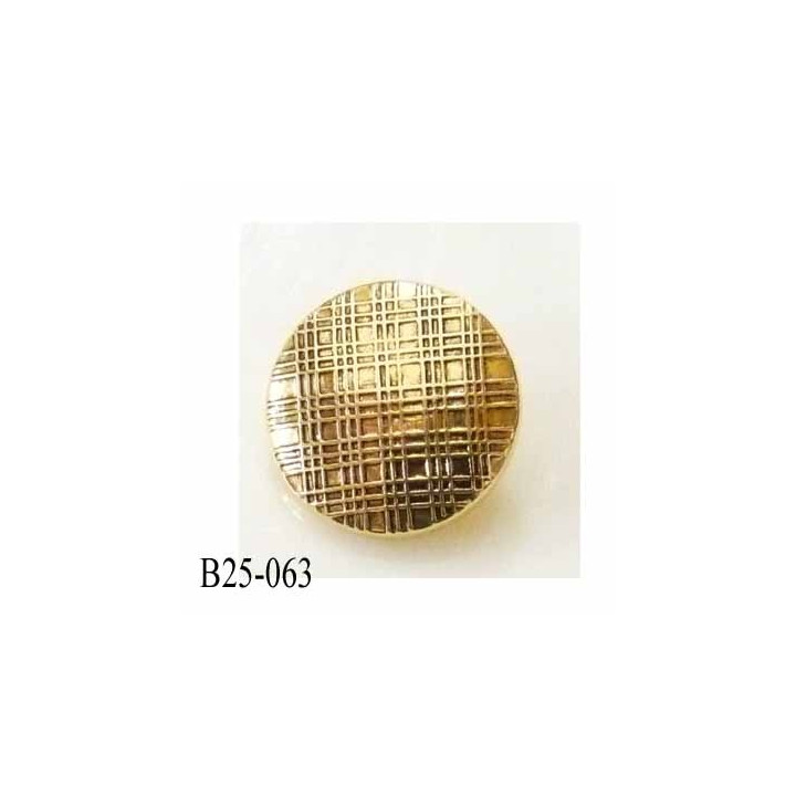 Bouton pvc diamètre 25 mm couleur or  doré accroche avec un anneau