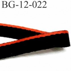 galon ruban biais 100 % coton superbe souple couleur noir et rouge largeur 12 mm prix au mètre