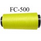 Cone de fil mousse polyamide fil n° 110 / 2 couleur vert tirant vers l'anis longueur du cone 1000 mètres bobiné en France
