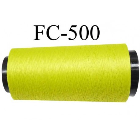 Cone de fil mousse polyamide fil n° 110 / 2 couleur vert tirant vers l'anis longueur du cone 1000 mètres bobiné en France