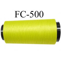 Cone de fil mousse polyamide fil n° 110 / 2 couleur vert tirant vers l'anis longueur du cone 5000 mètres bobiné en France