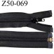 fermeture zip à glissière longueur 50 cm couleur noir séparable largeur 3.2 cm zip glissière nylon largeur 6 mm 