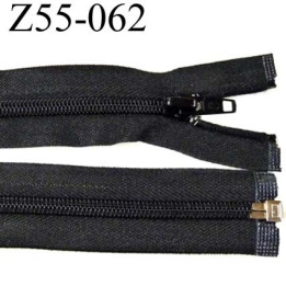 fermeture zip à glissière longueur 55 cm couleur noir séparable largeur 3.2 cm zip glissière nylon largeur 6 mm  