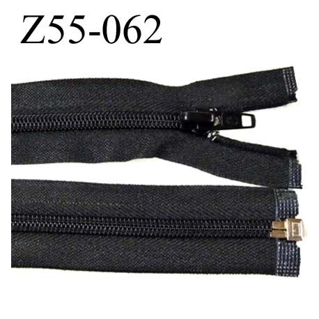 fermeture zip à glissière longueur 55 cm couleur noir séparable largeur 3.2 cm zip glissière nylon largeur 6 mm 