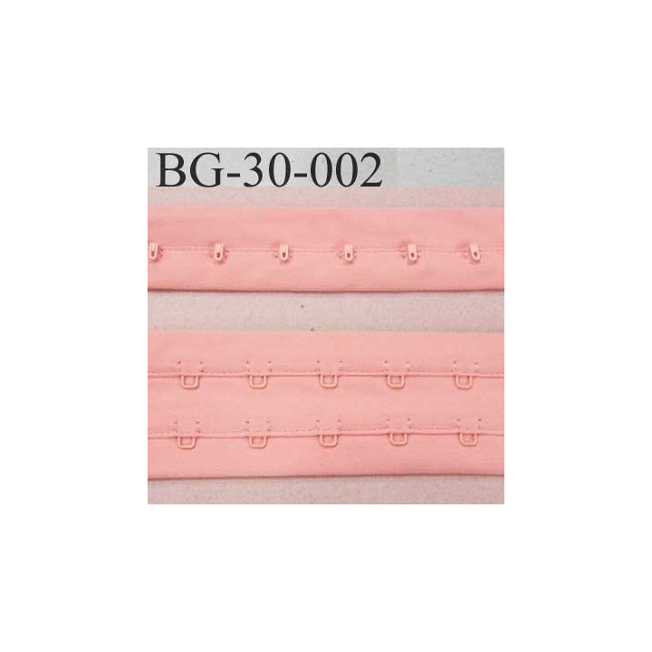 bande ruban galon  agrafe et crochet couleur rose camélia pour la fermeture de corset, bustier, largeur 40 mm vendu au metre