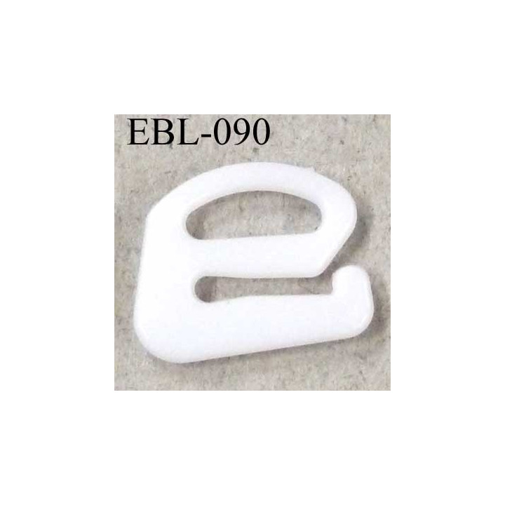 crochet en pvc largeur extérieur 13 mm largeur intérieur 8 mm couleur blanc brillant pour soutien gorge prix à l'unité