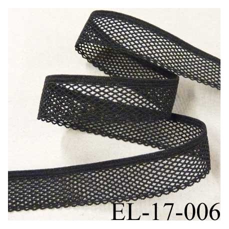 élastique dentelle picot plat largeur 17 mm couleur noir élastique lingerie très joli prix au mètre