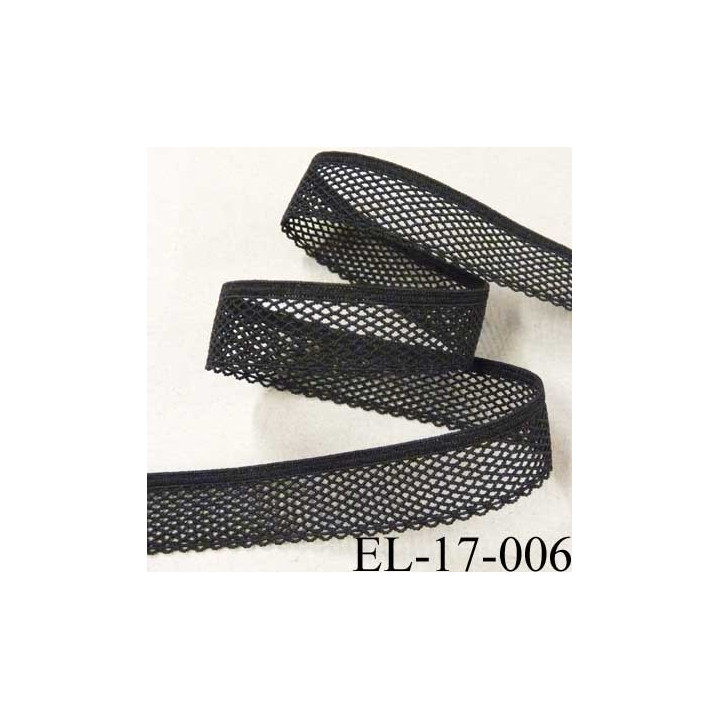 élastique dentelle picot plat largeur 17 mm couleur noir élastique lingerie très joli prix au mètre