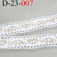 dentelle crochet ancienne 100% coton largeur 23 mm couleur blanc avec perles crème ou sable prix au mètre