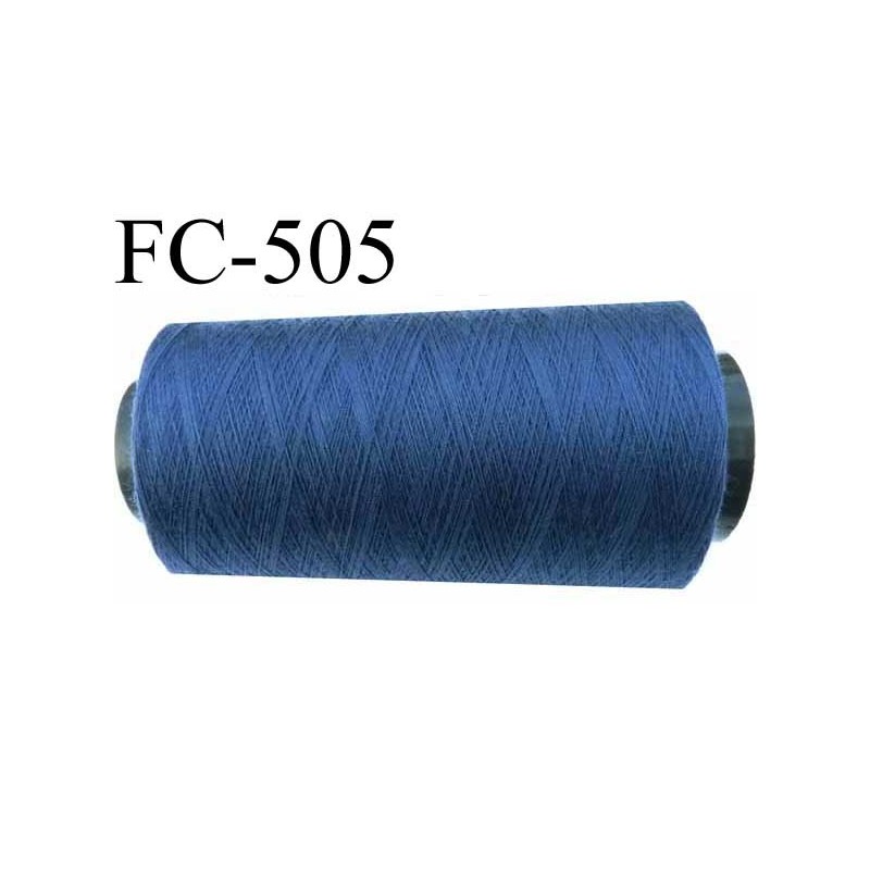 Cone De Fil Polyester Fil N 40 Couleur Bleu Jean Longueur De 1000