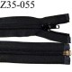 fermeture zip à glissière longueur 55 cm couleur noir séparable largeur 3.2 cm zip glissière nylon largeur 6 mm 