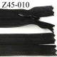 fermeture 45 cm noir invisible zip nylon
