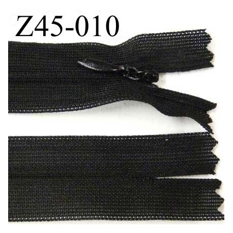 fermeture longueur 45 cm noir invisible largueur 2.3 glissière nylon largeur 4 mm