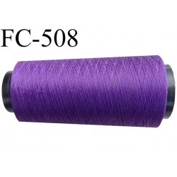 Cone de fil très résistant n° 35 polyester continu violet brillant superbe très solide longueur 1000 mètres bobiné en France