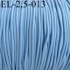 élastique cordon très belle qualité et très résistant couleur bleu largeur 2,5 mm prix au mètre 