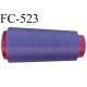Cone de fil mousse polyester fil n° 160 couleur violet pourpre cone de 2000 mètres bobiné en France
