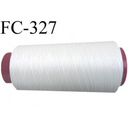 Cone de fil  polyester continu fil n°120 couleur naturel longueur du cone 2000 mètres bobiné en France