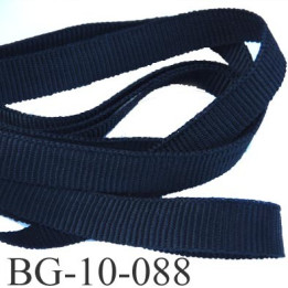 Galon ruban passementerie gros grain coton couleur noir très solide souple  double face largeur 10 mm prix au mètre