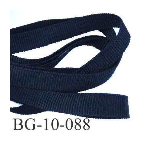 Galon ruban passementerie gros grain coton couleur noir très solide souple double face largeur 10 mm prix au mètre